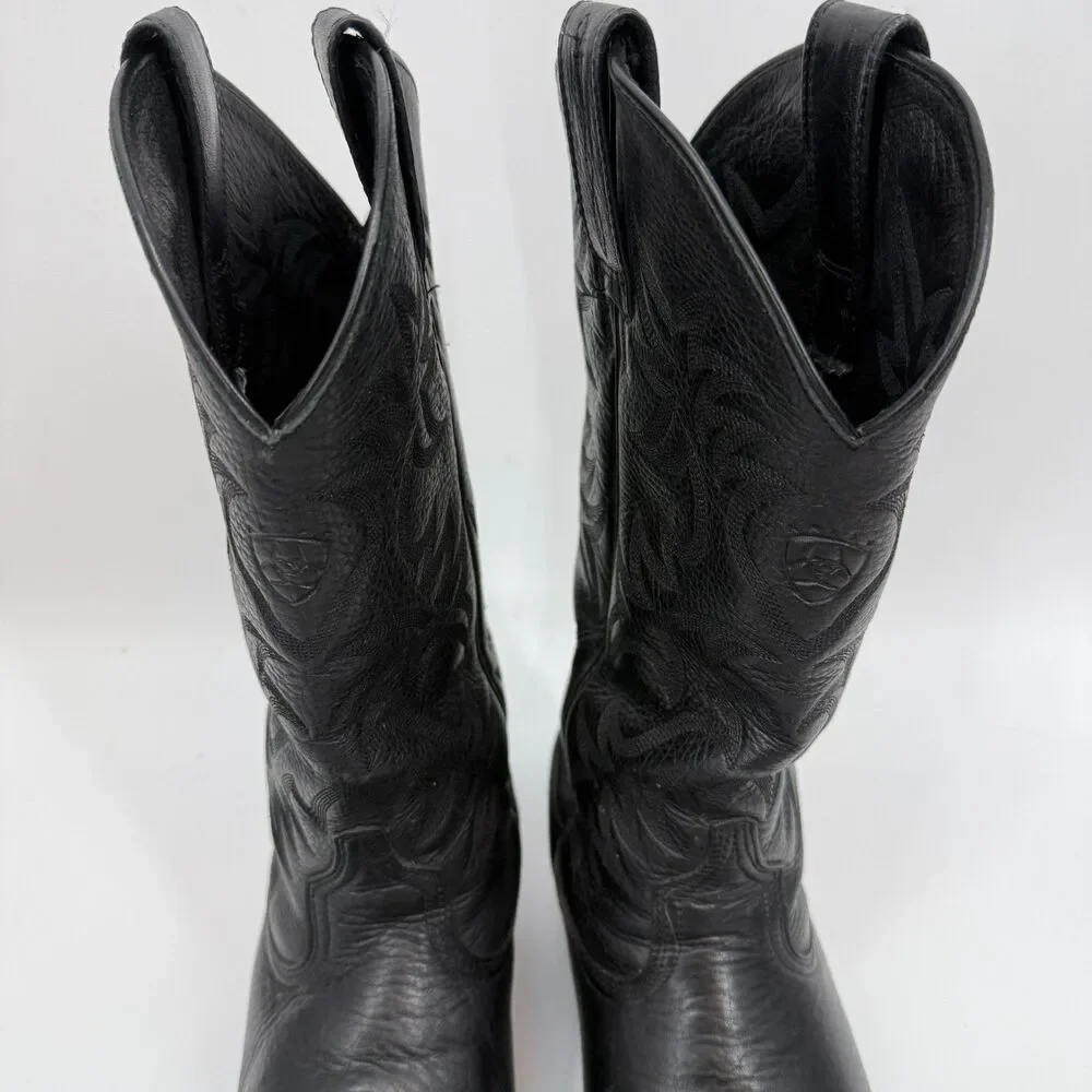 ARIAT Deertan Heritage Toe Men's  8.5 D Black Western Boots 10002218 (34770)